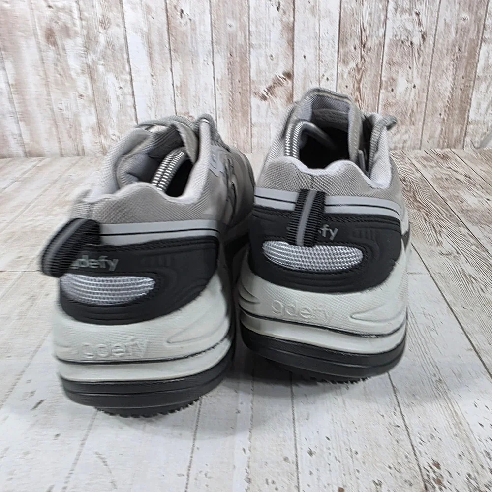 Gravity Defyer G-Defy Ion Mens 11 Wide Grey Black Walking Shoes TB9022MGS-W